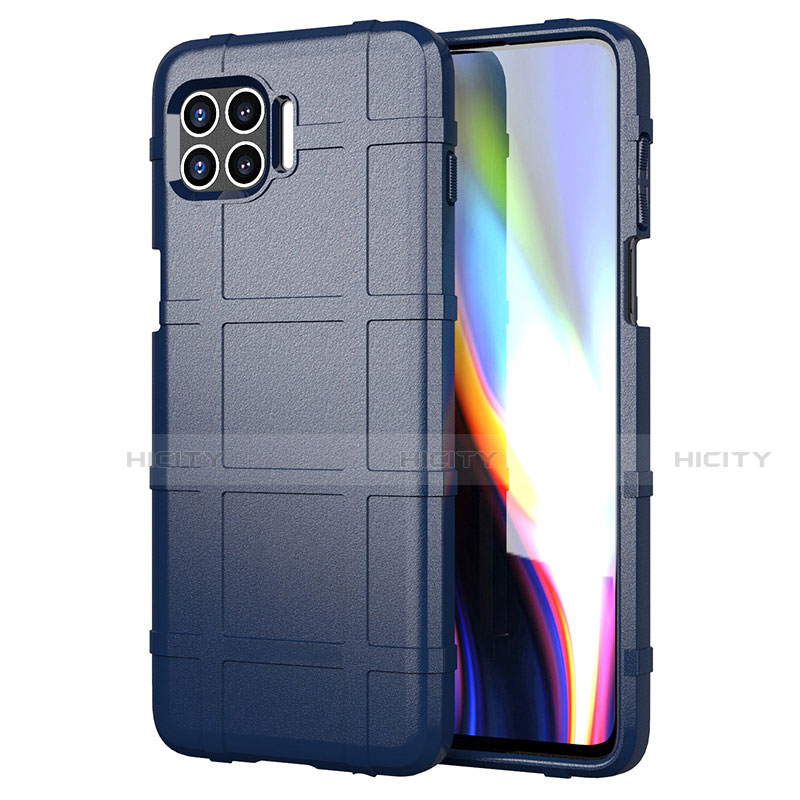 Funda Silicona Ultrafina Goma 360 Grados Carcasa para Motorola Moto G 5G Plus Azul