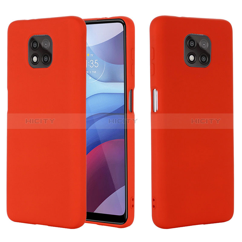 Funda Silicona Ultrafina Goma 360 Grados Carcasa para Motorola Moto G Power (2021) Rojo