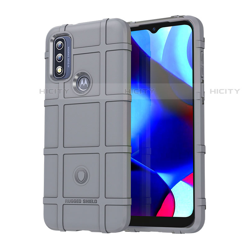 Funda Silicona Ultrafina Goma 360 Grados Carcasa para Motorola Moto G Pure Gris