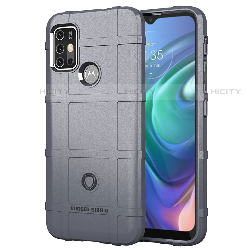 Funda Silicona Ultrafina Goma 360 Grados Carcasa para Motorola Moto G10 Gris