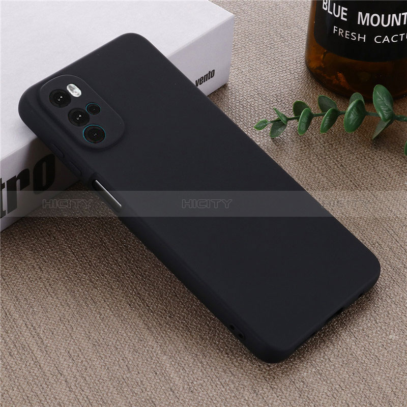 Funda Silicona Ultrafina Goma 360 Grados Carcasa para Motorola Moto G22 Negro