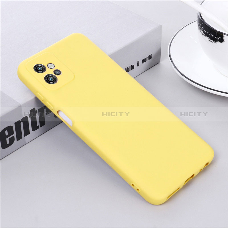 Funda Silicona Ultrafina Goma 360 Grados Carcasa para Motorola Moto G32 Amarillo