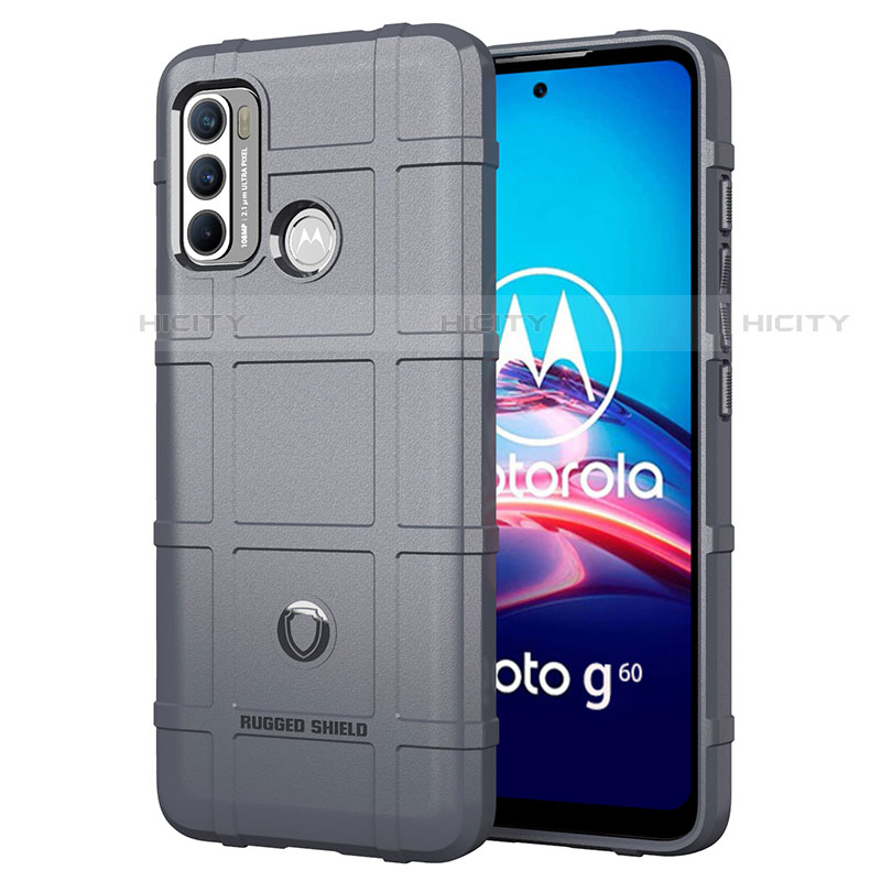 Funda Silicona Ultrafina Goma 360 Grados Carcasa para Motorola Moto G40 Fusion Gris