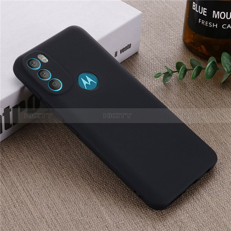 Funda Silicona Ultrafina Goma 360 Grados Carcasa para Motorola Moto G71 5G Negro