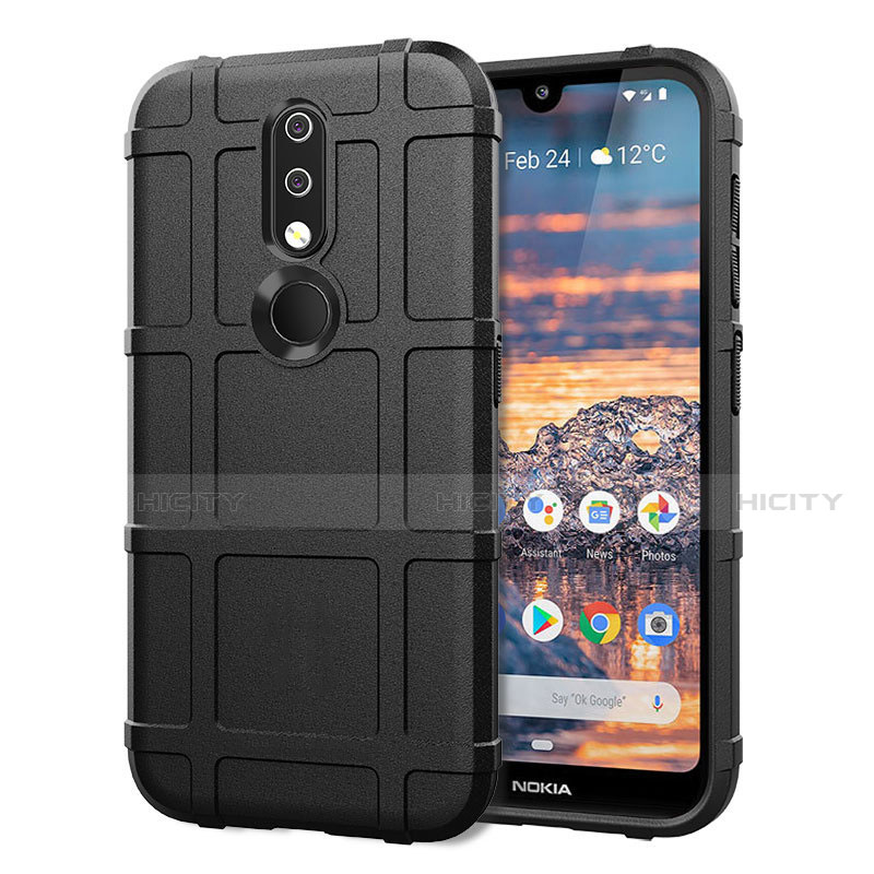 Funda Silicona Ultrafina Goma 360 Grados Carcasa para Nokia 4.2 Negro