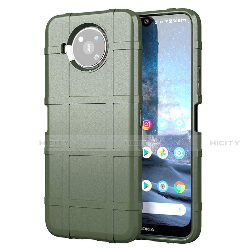 Funda Silicona Ultrafina Goma 360 Grados Carcasa para Nokia 8.3 5G Ejercito Verde