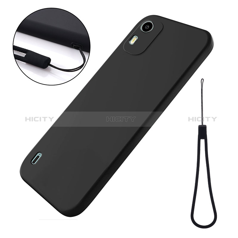 Funda Silicona Ultrafina Goma 360 Grados Carcasa para Nokia C12 Negro