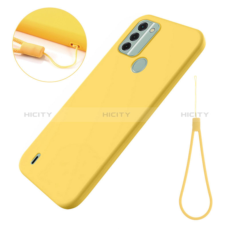 Funda Silicona Ultrafina Goma 360 Grados Carcasa para Nokia C31 Amarillo