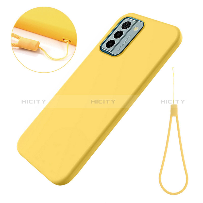 Funda Silicona Ultrafina Goma 360 Grados Carcasa para Nokia G22 Amarillo