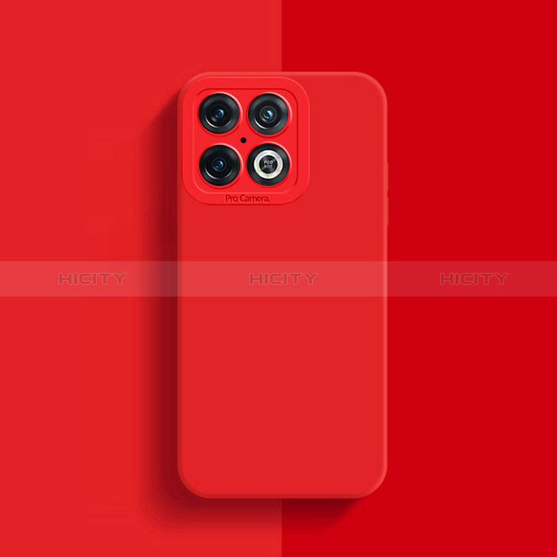 Funda Silicona Ultrafina Goma 360 Grados Carcasa para OnePlus 10 Pro 5G Rojo