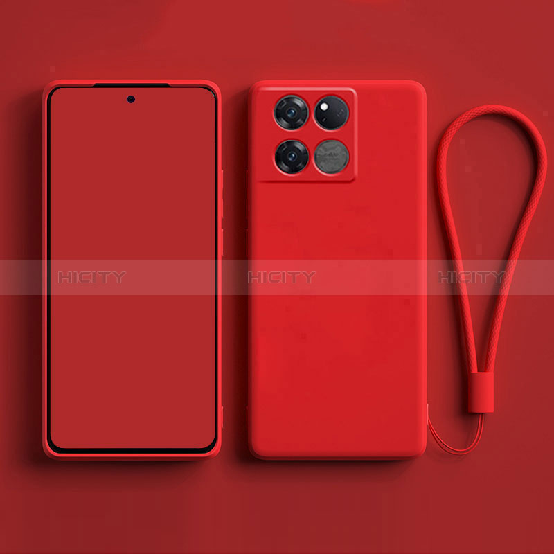 Funda Silicona Ultrafina Goma 360 Grados Carcasa para OnePlus 10T 5G Rojo