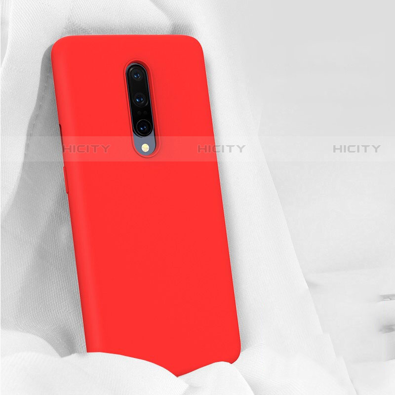 Funda Silicona Ultrafina Goma 360 Grados Carcasa para OnePlus 7 Pro Rojo