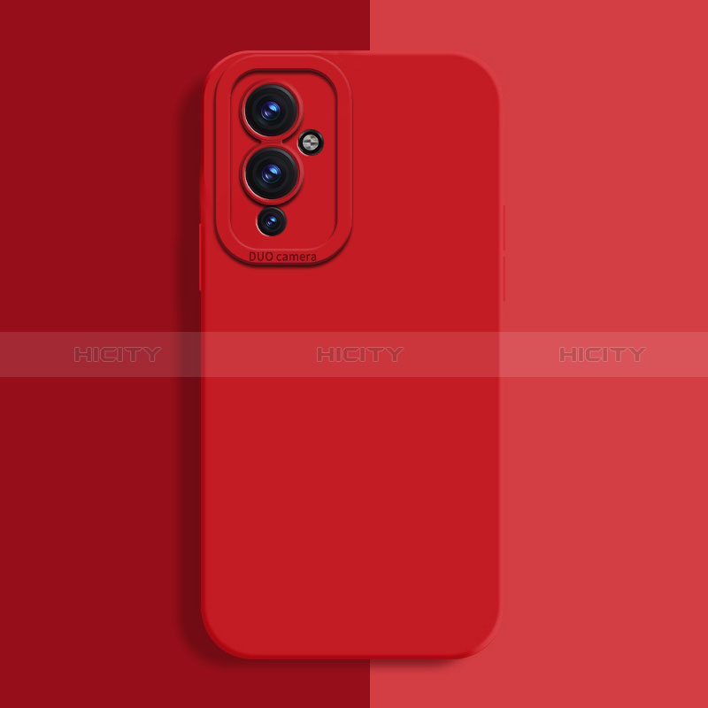 Funda Silicona Ultrafina Goma 360 Grados Carcasa para OnePlus 9 5G Rojo