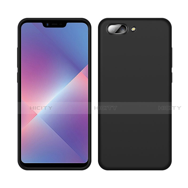 Funda Silicona Ultrafina Goma 360 Grados Carcasa para Oppo A12e Negro