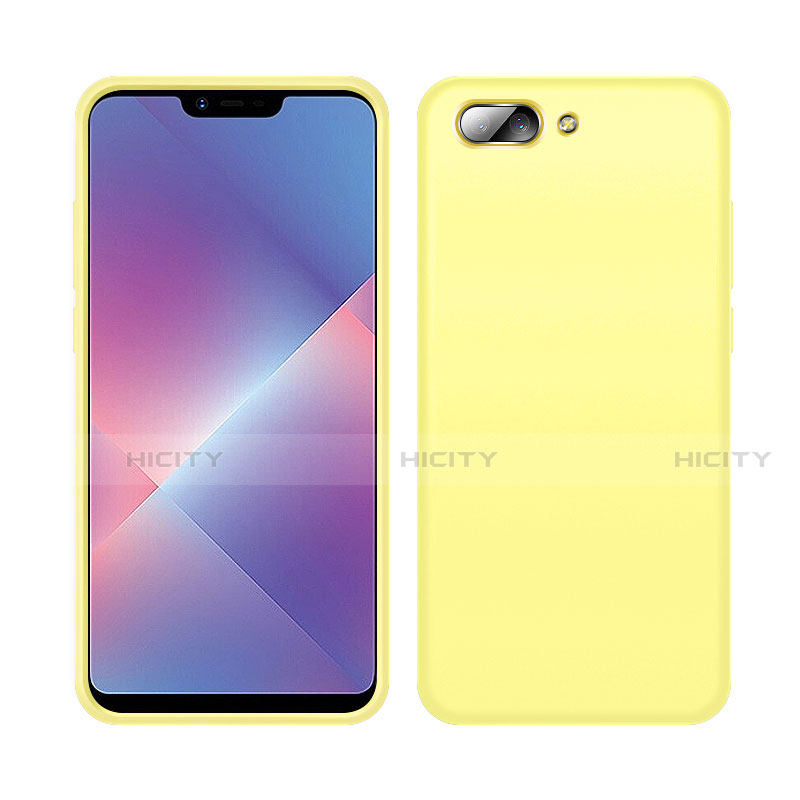 Funda Silicona Ultrafina Goma 360 Grados Carcasa para Oppo A5 Amarillo