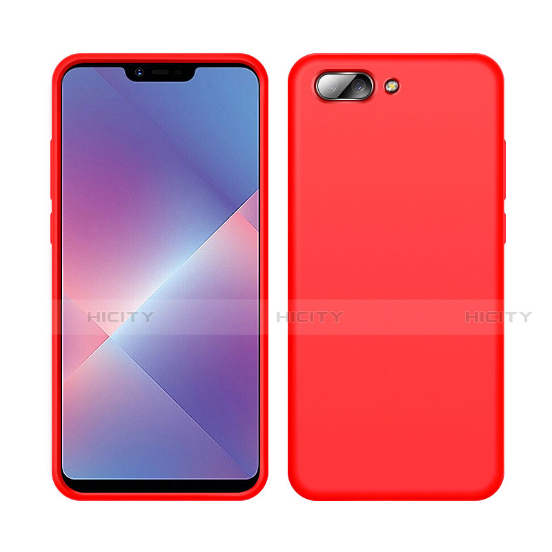 Funda Silicona Ultrafina Goma 360 Grados Carcasa para Oppo A5 Rojo