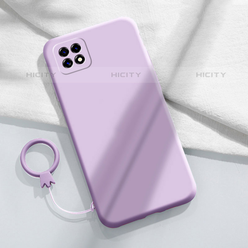 Funda Silicona Ultrafina Goma 360 Grados Carcasa para Oppo A53 5G Morado