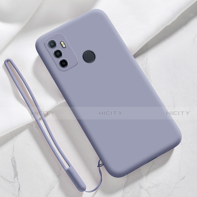 Funda Silicona Ultrafina Goma 360 Grados Carcasa para Oppo A53 Gris Lavanda