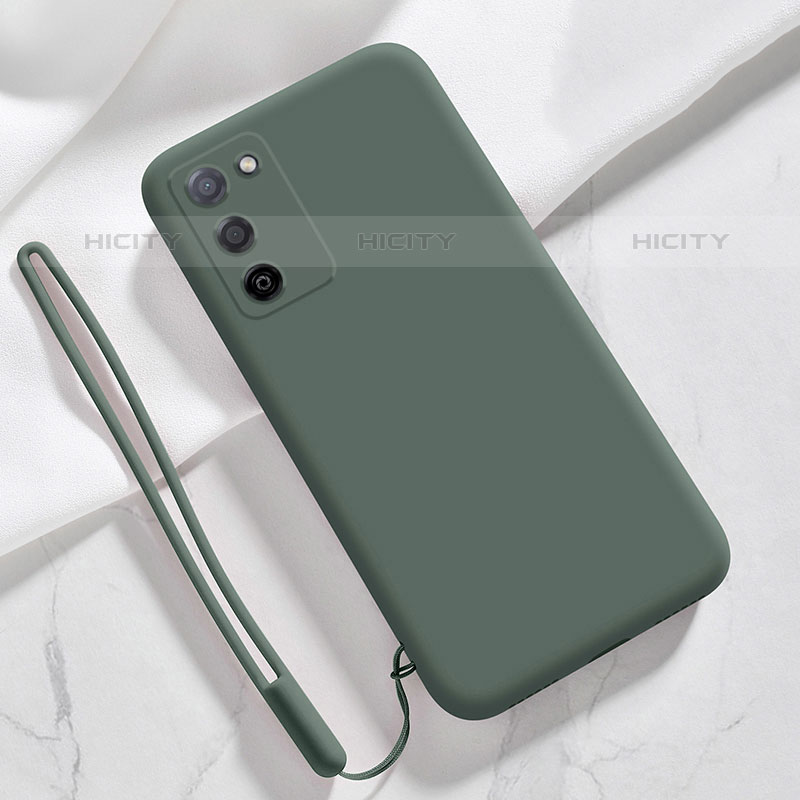 Funda Silicona Ultrafina Goma 360 Grados Carcasa para Oppo A55S 5G Verde Noche