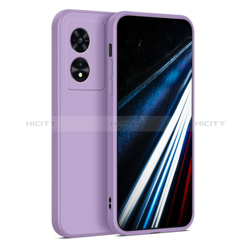 Funda Silicona Ultrafina Goma 360 Grados Carcasa para Oppo A58 4G Purpura Claro