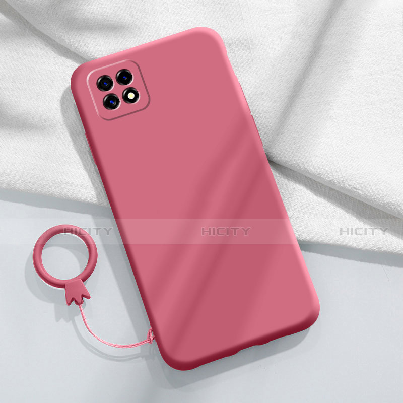 Funda Silicona Ultrafina Goma 360 Grados Carcasa para Oppo A72 5G Rojo