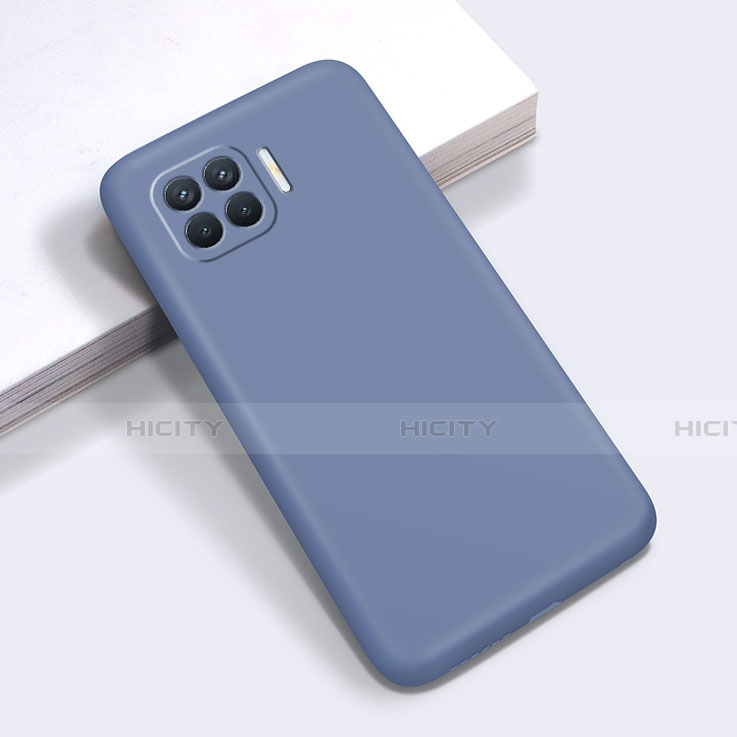 Funda Silicona Ultrafina Goma 360 Grados Carcasa para Oppo F17 Pro Gris Lavanda