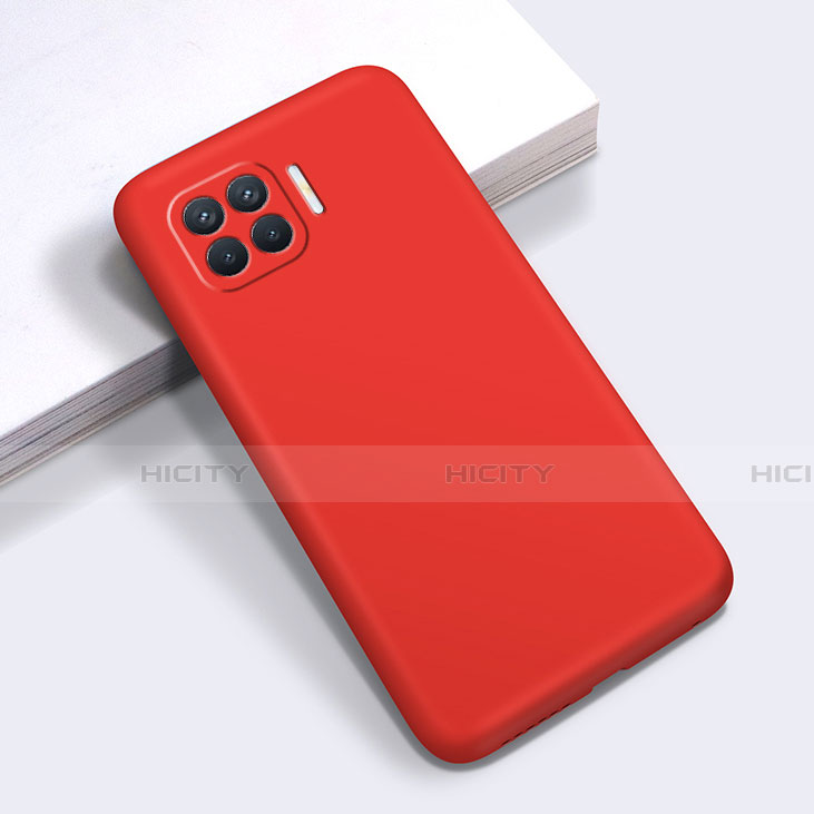 Funda Silicona Ultrafina Goma 360 Grados Carcasa para Oppo F17 Pro Rojo