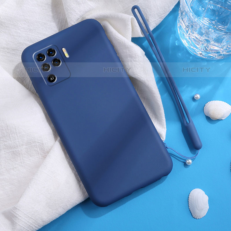 Funda Silicona Ultrafina Goma 360 Grados Carcasa para Oppo F19 Pro Azul