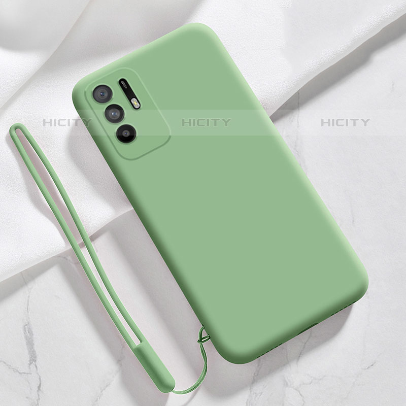 Funda Silicona Ultrafina Goma 360 Grados Carcasa para Oppo F19 Pro+ Plus 5G Verde