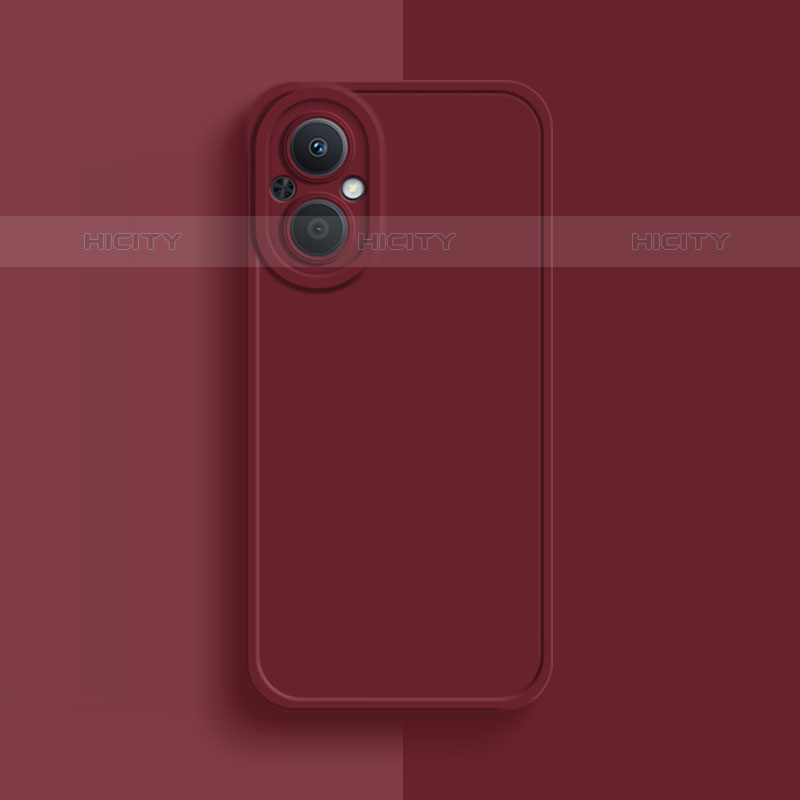 Funda Silicona Ultrafina Goma 360 Grados Carcasa para Oppo F21s Pro 5G Rojo