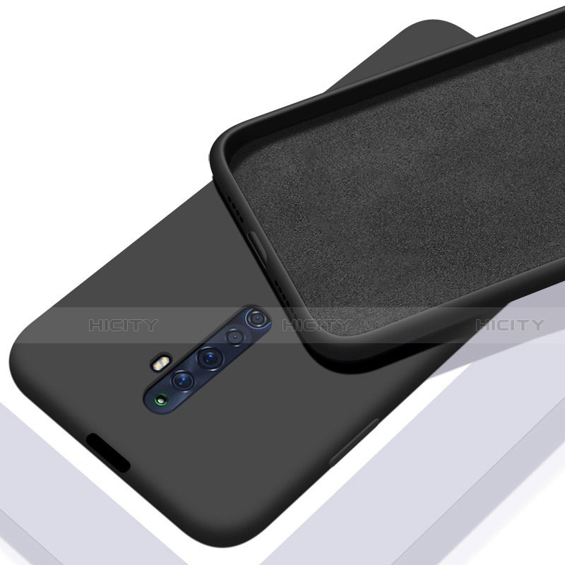 Funda Silicona Ultrafina Goma 360 Grados Carcasa para Oppo Reno2 Z Negro