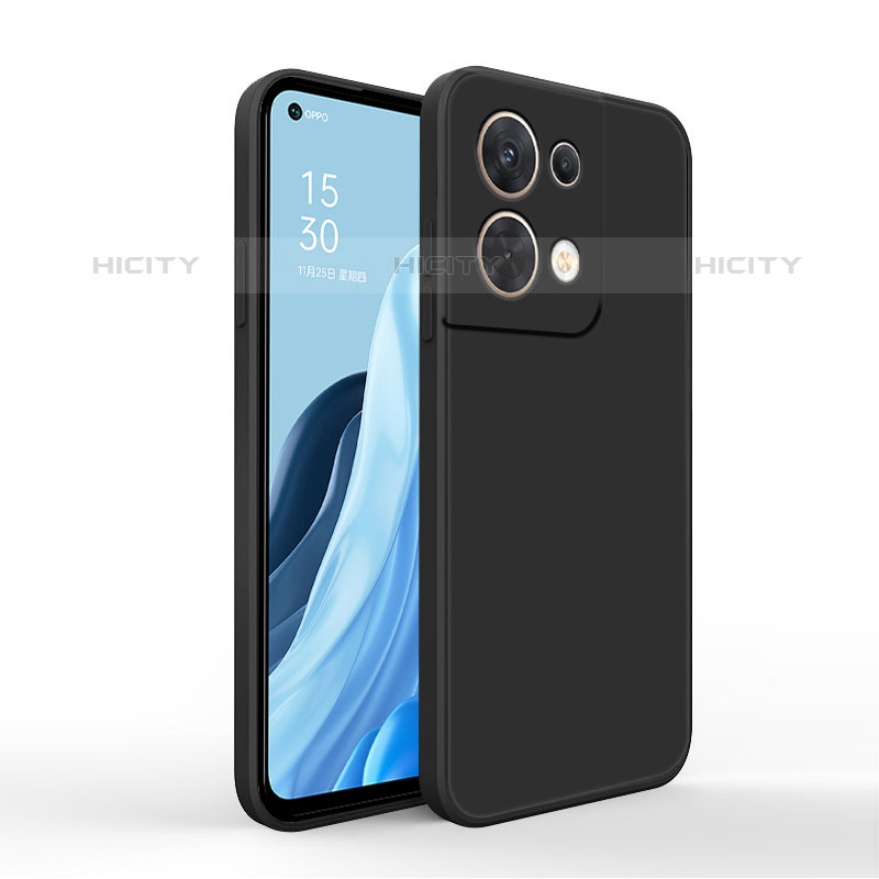 Funda Silicona Ultrafina Goma 360 Grados Carcasa para Oppo Reno8 Pro+ Plus 5G Negro