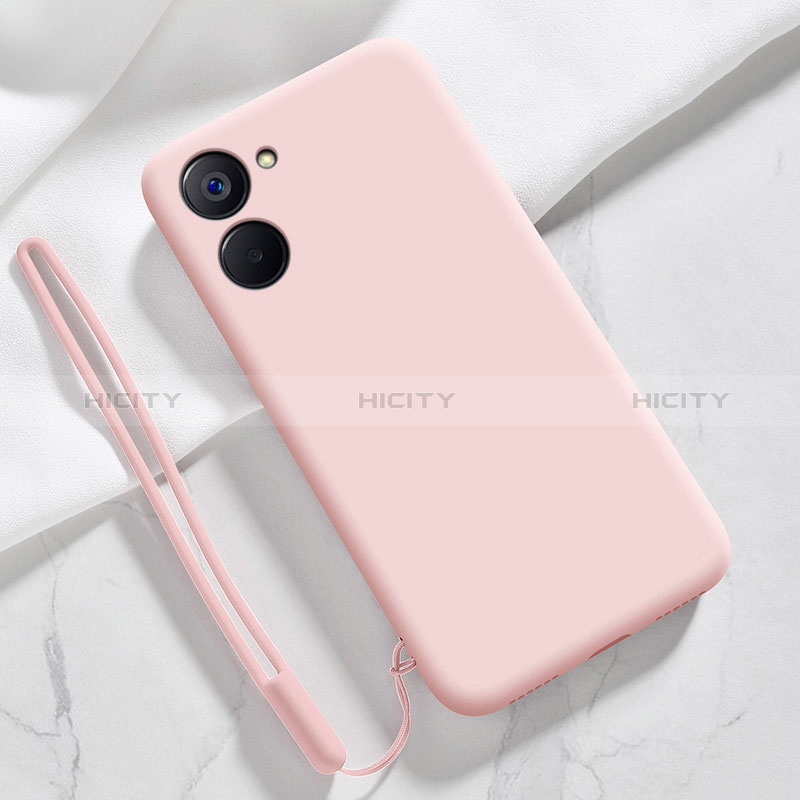 Funda Silicona Ultrafina Goma 360 Grados Carcasa para Realme 10S 5G Rosa