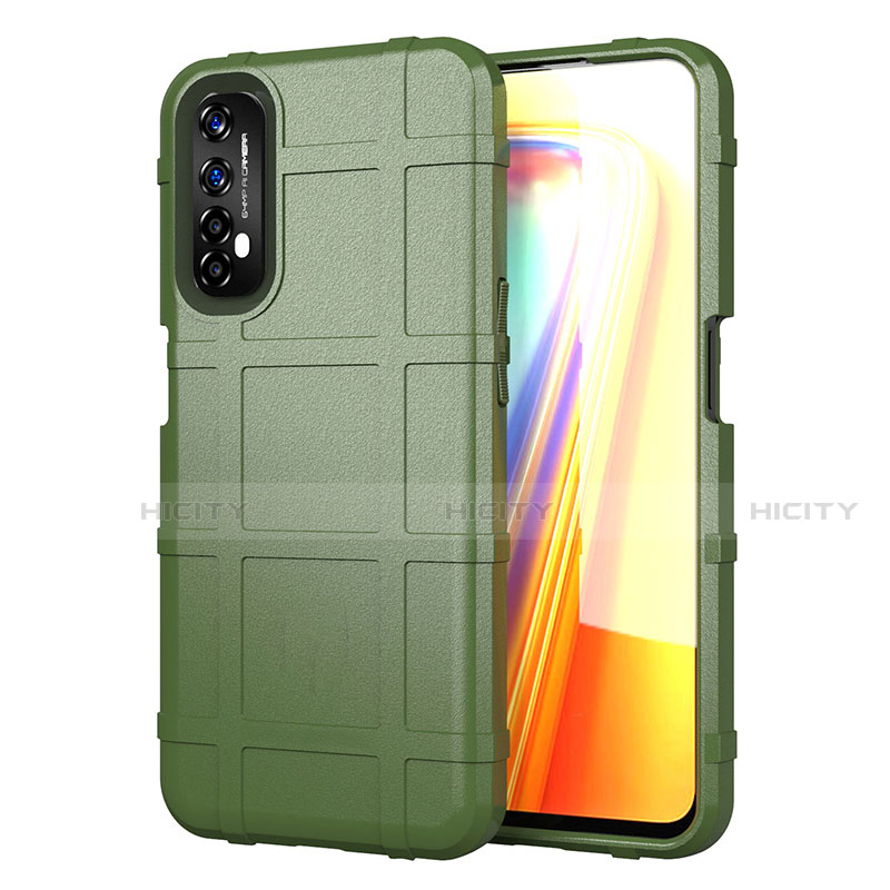 Funda Silicona Ultrafina Goma 360 Grados Carcasa para Realme 7 Ejercito Verde