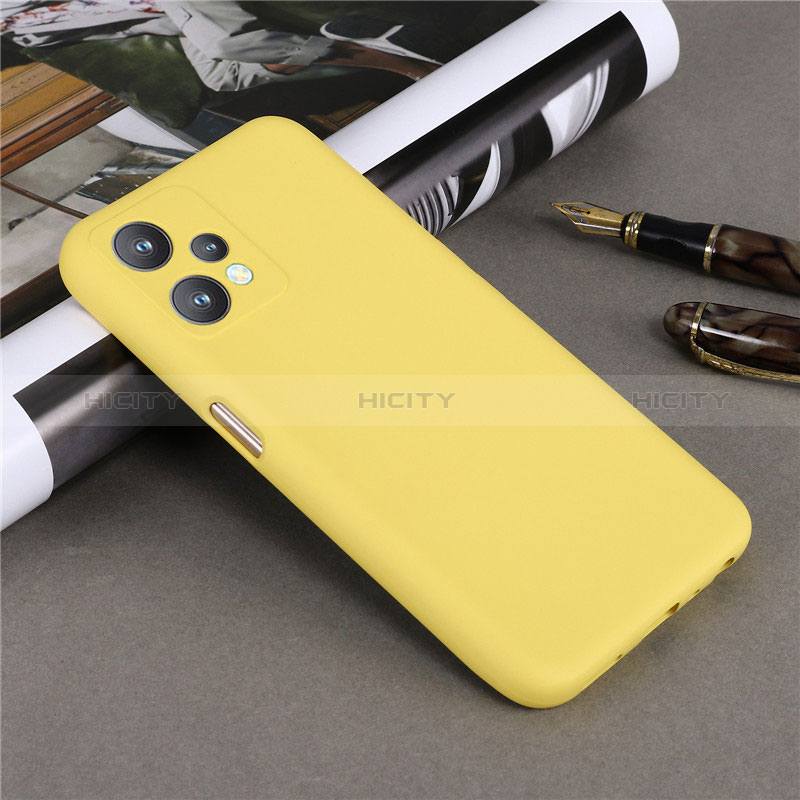 Funda Silicona Ultrafina Goma 360 Grados Carcasa para Realme 9 5G Amarillo