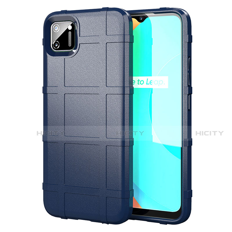 Funda Silicona Ultrafina Goma 360 Grados Carcasa para Realme C11 Azul