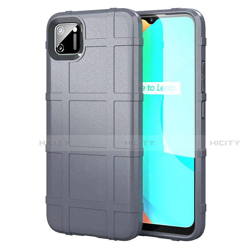 Funda Silicona Ultrafina Goma 360 Grados Carcasa para Realme C11 Gris