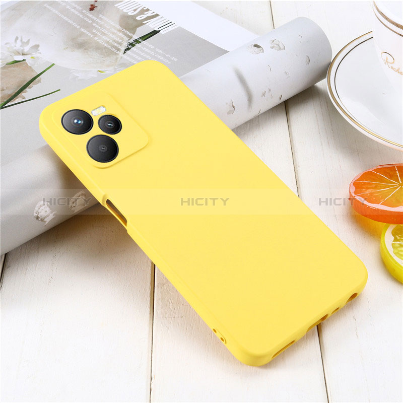 Funda Silicona Ultrafina Goma 360 Grados Carcasa para Realme C35 Amarillo