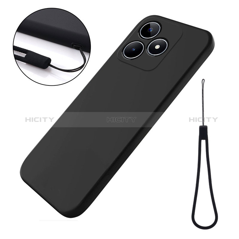 Funda Silicona Ultrafina Goma 360 Grados Carcasa para Realme C51 Negro