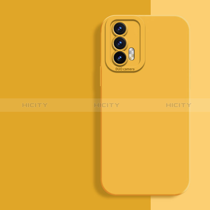 Funda Silicona Ultrafina Goma 360 Grados Carcasa para Realme GT 5G Amarillo