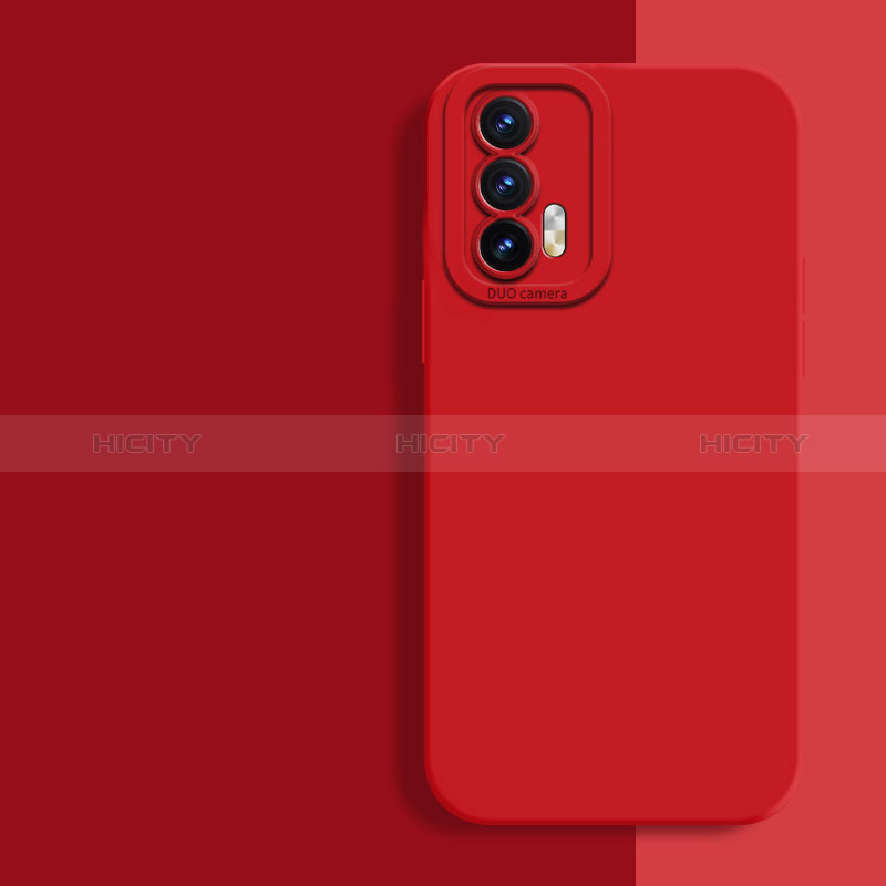 Funda Silicona Ultrafina Goma 360 Grados Carcasa para Realme GT 5G Rojo