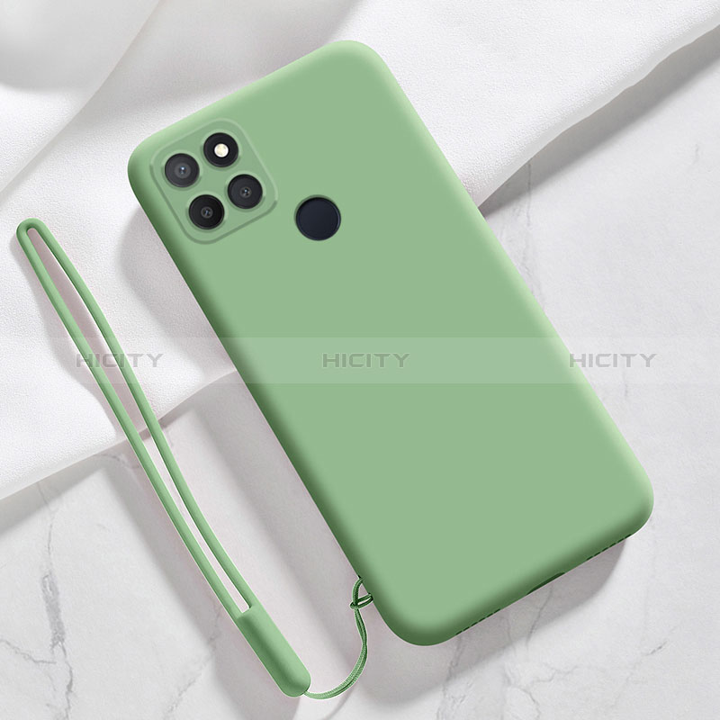 Funda Silicona Ultrafina Goma 360 Grados Carcasa para Realme Narzo 50A Verde