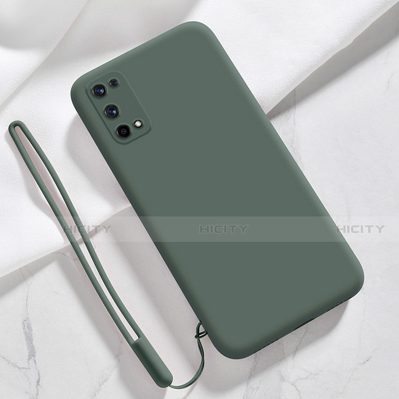 Funda Silicona Ultrafina Goma 360 Grados Carcasa para Realme V15 5G Verde Noche