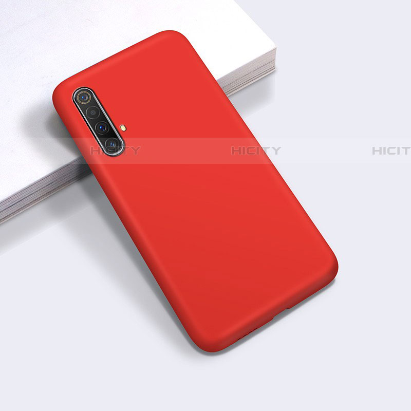 Funda Silicona Ultrafina Goma 360 Grados Carcasa para Realme X50t 5G Rojo