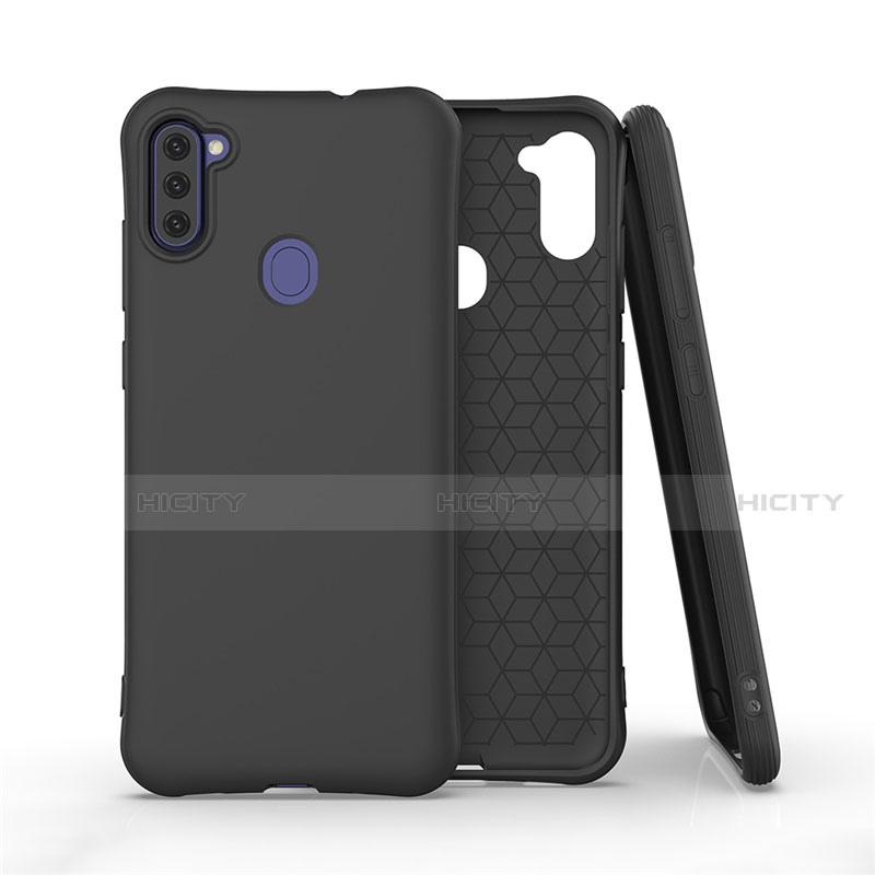 Funda Silicona Ultrafina Goma 360 Grados Carcasa para Samsung Galaxy A11 Negro