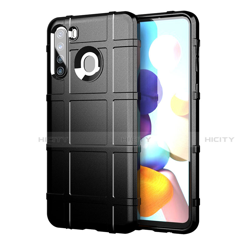 Funda Silicona Ultrafina Goma 360 Grados Carcasa para Samsung Galaxy A21 Negro