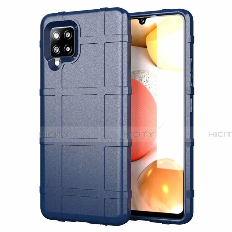 Funda Silicona Ultrafina Goma 360 Grados Carcasa para Samsung Galaxy A42 5G Azul