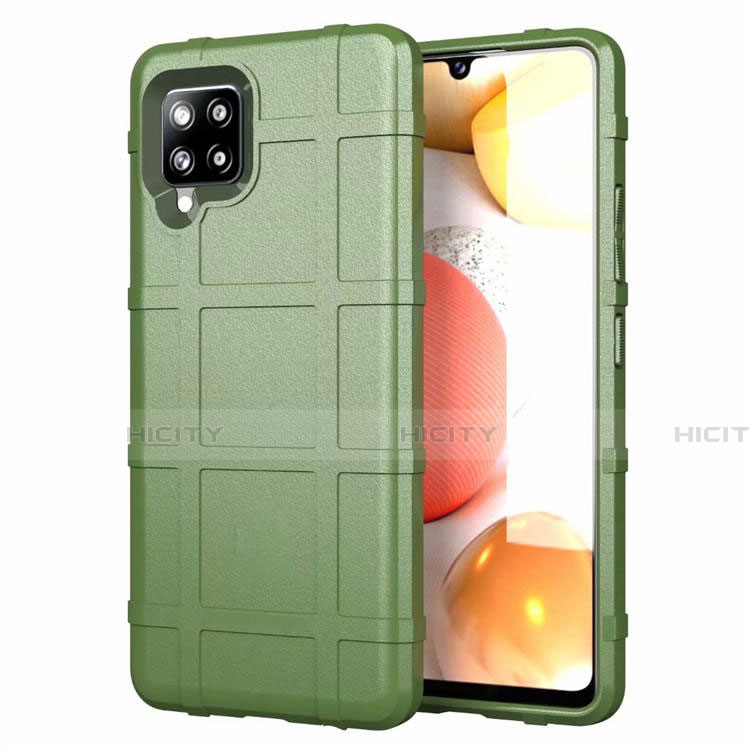 Funda Silicona Ultrafina Goma 360 Grados Carcasa para Samsung Galaxy A42 5G Ejercito Verde