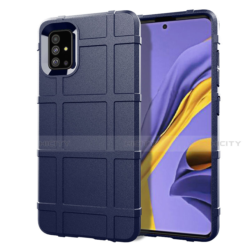 Funda Silicona Ultrafina Goma 360 Grados Carcasa para Samsung Galaxy A51 4G Azul