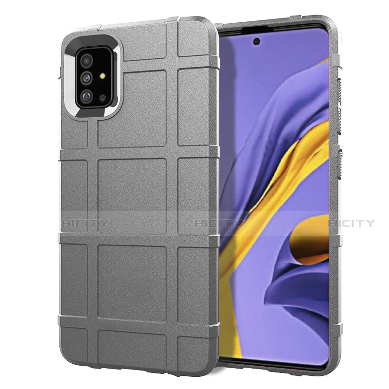 Funda Silicona Ultrafina Goma 360 Grados Carcasa para Samsung Galaxy A51 4G Gris